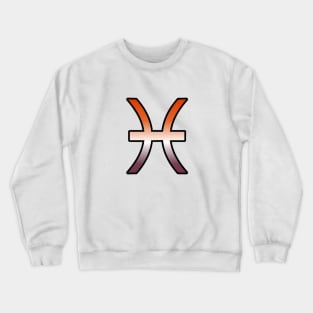 Pisces Lesbian Pride Symbol Crewneck Sweatshirt